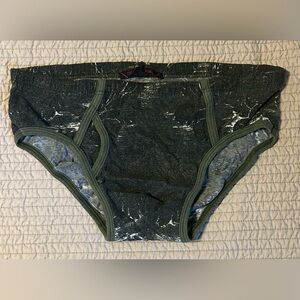 Roberto Cavalli Vintage 2003 Baroque Print Low Rise Brief Small